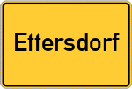 Place name sign Ettersdorf