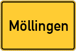 Place name sign Möllingen