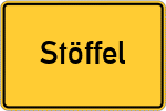 Place name sign Stöffel, Westerwald