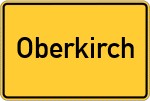 Place name sign Oberkirch