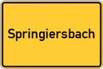 Place name sign Springiersbach, Mosel