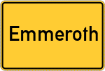 Place name sign Emmeroth