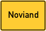 Place name sign Noviand