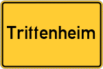 Place name sign Trittenheim