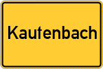 Place name sign Kautenbach