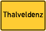Place name sign Thalveldenz