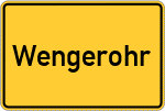 Place name sign Wengerohr