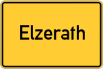 Place name sign Elzerath