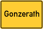 Place name sign Gonzerath
