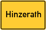 Place name sign Hinzerath
