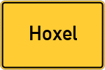 Place name sign Hoxel