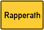 Place name sign Rapperath