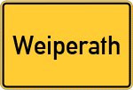 Place name sign Weiperath