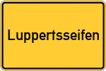Place name sign Luppertsseifen, Gemeinde Burscheid