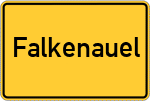 Place name sign Falkenauel
