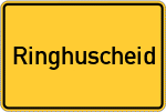 Place name sign Ringhuscheid, Eifel