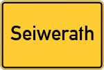Place name sign Seiwerath