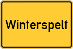 Place name sign Winterspelt