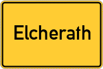 Place name sign Elcherath