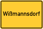 Place name sign Wißmannsdorf
