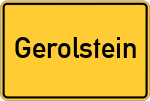 Place name sign Gerolstein