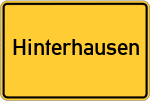Place name sign Hinterhausen