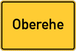 Place name sign Oberehe