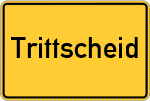 Place name sign Trittscheid