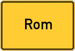 Place name sign Rom, Eifel
