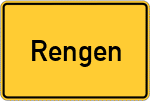 Place name sign Rengen