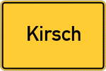 Place name sign Kirsch