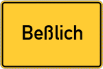 Place name sign Beßlich