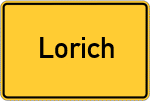 Place name sign Lorich