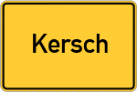 Place name sign Kersch