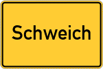 Place name sign Schweich