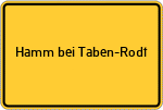 Place name sign Hamm bei Taben-Rodt