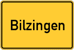 Place name sign Bilzingen