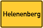 Place name sign Helenenberg