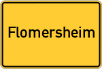 Place name sign Flomersheim