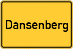 Place name sign Dansenberg, Pfalz