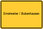 Place name sign Ernstweiler / Bubenhausen