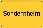 Place name sign Sondernheim