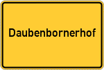 Place name sign Daubenbornerhof