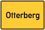 Place name sign Otterberg