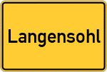Place name sign Langensohl