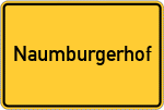 Place name sign Naumburgerhof
