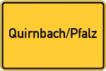 Place name sign Quirnbach/Pfalz