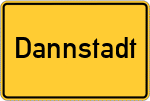 Place name sign Dannstadt