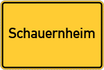 Place name sign Schauernheim