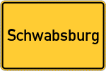Place name sign Schwabsburg